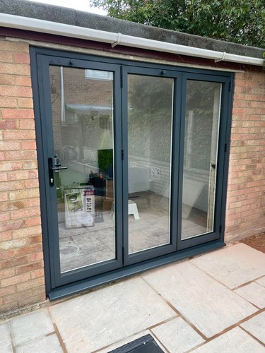 Aliminium sliding doors grey - sliding,