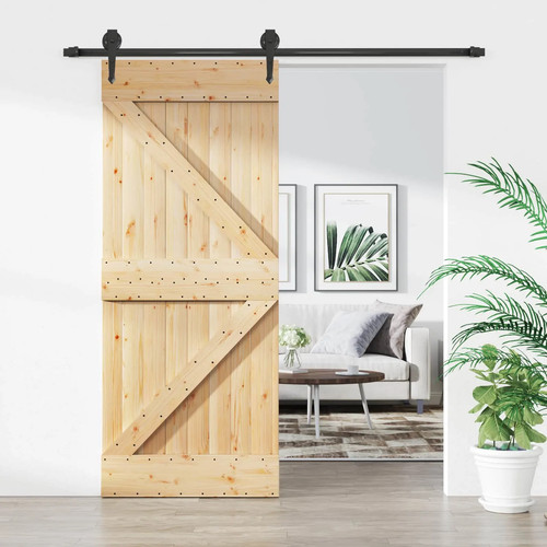 Sliding door natural - sliding,