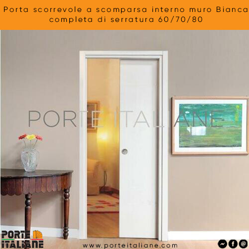 Sliding door internal wall