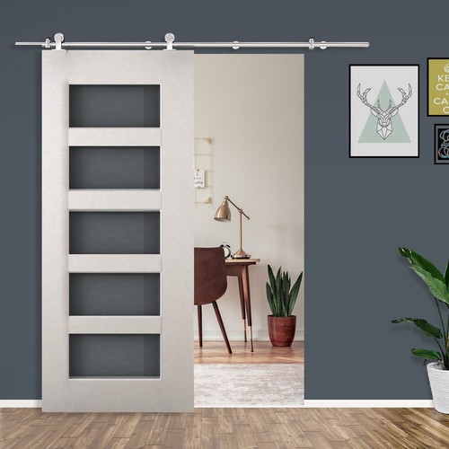 Wooden sliding door kit - wooden,