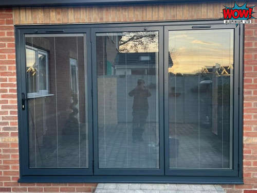 Fold door aliminium - bi-fold,