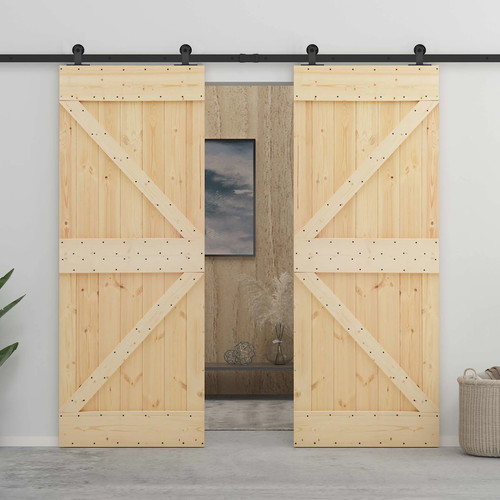Sliding doors 2pc solid - sliding,