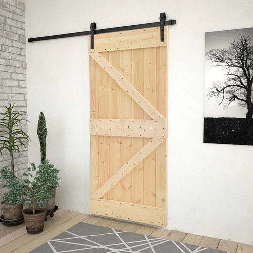 Sliding door natural black - sliding, 100