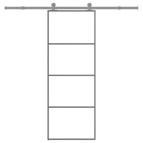 Sliding door 76x205cm black - sliding,
