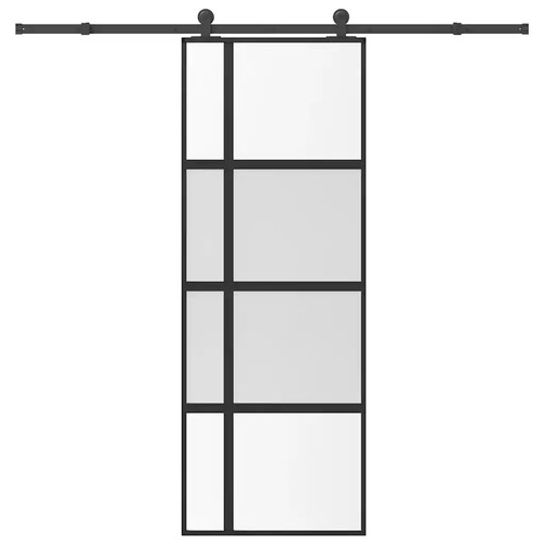 Sliding door 76x205 - sliding, black