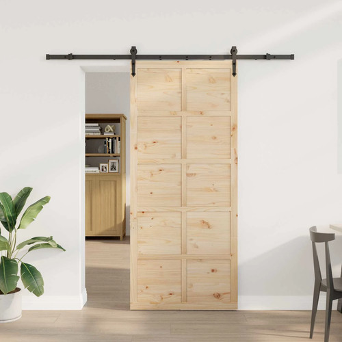 Sliding door natural 90x208cm - sliding,