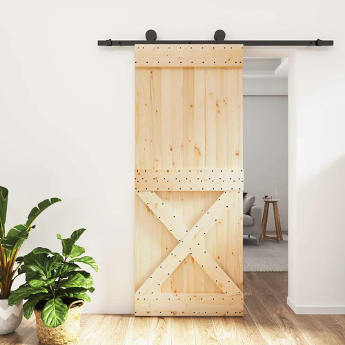 Sliding door solid pine - pine, wood