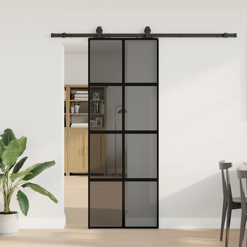 Sliding door 76x205 black - sliding, cm