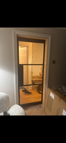 Black internal sliding - black, glass