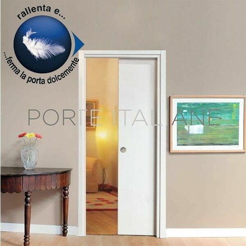 Sliding door with soft - door,