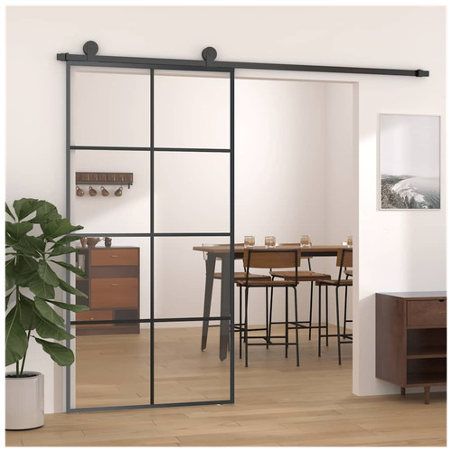 Sliding door black 102 - sliding, 102.5x205