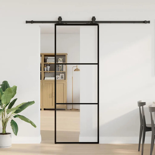 Sliding door black esg glass - sliding,