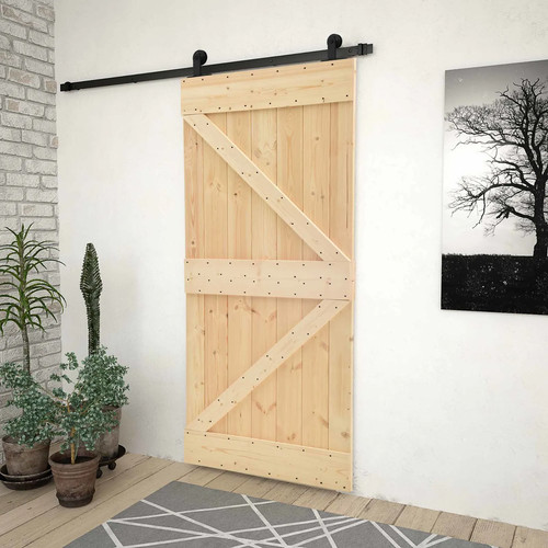 Sliding door solid - pine, wood