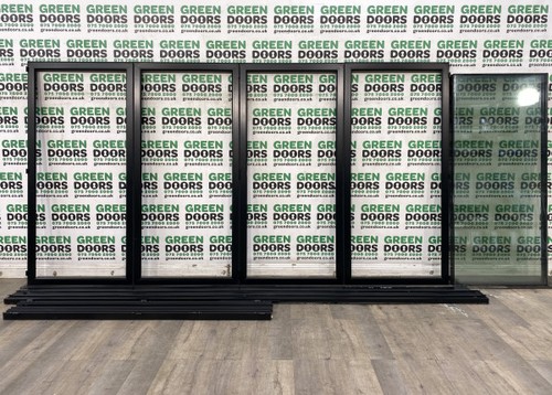 Black folding sliding doors - bi-folding,