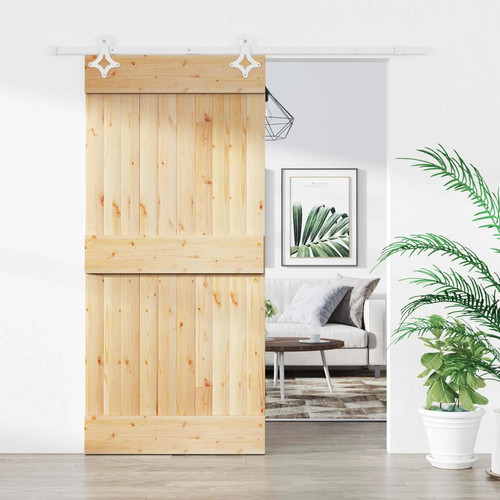 Sliding door 90x210cm solid - 90x210cm,