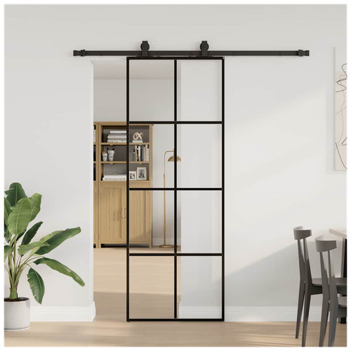 Sliding door black - sliding, 76x205cm